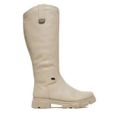 Kozaki damskie - Kozaki Rieker CEO-Y7190-60 Écru - miniaturka - grafika 1