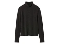 Bluzki damskie - esmara® Bluzka damska z długim rękawem (Czarny/ srebrny, L(44/46)) - miniaturka - grafika 1