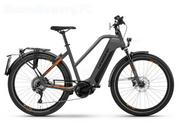 Rowery elektryczne - Haibike Trekking S 10 lowstandover 2022 Czarny - miniaturka - grafika 1