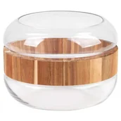 Wazony i flakony - Wazon EUROFIRANY Grace 25 x 17 cm Biało-brązowy - miniaturka - grafika 1