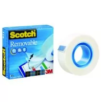 Scotch 3M Taśma biurowa, do repozycjonowania Removable (811), matowa, 19mm, 32, 9m 3M-70016072848 - Taśmy klejące - miniaturka - grafika 2