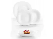 Serwisy obiadowe - Dajar 05763 Carine komplet obiadowy, 18 elementów, kolor biały 05763 - miniaturka - grafika 1