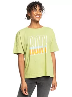 ROXY Modna koszulka damska zielona XL - Koszulki i topy damskie - miniaturka - grafika 1
