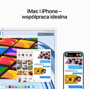 Apple iMac 24" 4,5K Retina M3 8-core CPU + 10-core GPU / 16GB / 512GB SSD / Gigabit Ethernet / Pomarańczowy (Orange) - Zestawy komputerowe - miniaturka - grafika 8