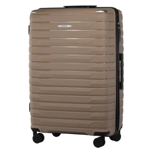 Walizka Duża z Polipropylenu Beżowa - Walizki Walizka Duża z Polipropylenu Beżowa - Walizki - miniaturka - grafika 1