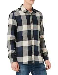 ONLY & SONS Męska koszula w kratkę, granatowy, XXL - Koszule męskie - miniaturka - grafika 1