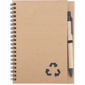 Planery - NOTES NOTATNIK spiralowany B6 z długopisem ekologiczny W LINIE 70 kartek - miniaturka - grafika 1