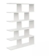 Regały - Regał ścienny, otwarty, biblioteczka, 70x18x101 cm, biały, mat - miniaturka - grafika 1