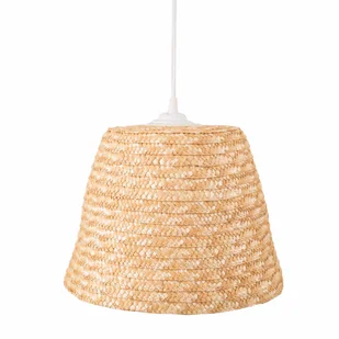 Jadalniana lampa wisząca Pot P0582 Maxlight cage rattan boho japandi biała - Lampy sufitowe - miniaturka - grafika 1