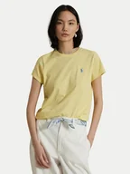 Koszulki i topy damskie - Polo Ralph Lauren T-Shirt 211898698033 Żółty Straight Fit - miniaturka - grafika 1