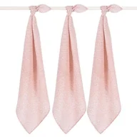 Pieluchy - Jollein - Bawełniane pieluszki niemowlęce Hydrophlic 70x70cm 3szt., Snake Pale Pink - miniaturka - grafika 1