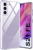 Etui i futerały do telefonów - Etui na telefon Samsung Galaxy S21 FE 5G Silicone Protective TPU Case Clear Slim - miniaturka - grafika 1