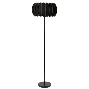 Podłogowa lampka do czytana Spencer 34745/81/30 Lucide filc czarna - Lampy stojące - miniaturka - grafika 1