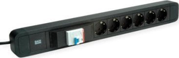 Bachmann BACHMANN PRIMO 2 6xCEE7/3 1xFI , zwart, 2 m