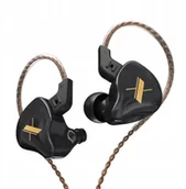 Słuchawki - KZ EDX - bez mikrofonu - black - miniaturka - grafika 1