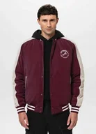 Kurtki męskie - Kurtka męska przejściowa bejsbolówka Pit Bull Manolito bordowo/biała S - miniaturka - grafika 1