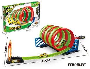 ZAKRĘCONA PĘTLA WYRZUTNIA TOR WYŚCIGOWY - Zabawki konstrukcyjne - miniaturka - grafika 1