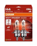 Żarówki samochodowe - OSRAM NIGHT BREAKER SILVER H4 100% P43t 12V 60/55W BOX 2szt - miniaturka - grafika 1