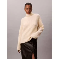 Swetry damskie - Calvin Klein Jeans Golf | Relaxed fit | z dodatkiem wełny - miniaturka - grafika 1