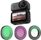 Akcesoria do kamer sportowych - ZESTAW 3 FILTRÓW MIX DO KAMERY DJI OSMO NANO - CPL / ND16 / BLACK MIST 1/4 - miniaturka - grafika 1