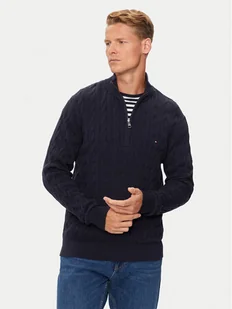 Tommy Hilfiger Sweter Classic MW0MW36532 Granatowy Regular Fit - Swetry męskie - miniaturka - grafika 1