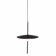 Lampy sufitowe - Minimalistyczna lampa wisząca P0554 Maxlight LED 12W 3000K dysk czarny - miniaturka - grafika 1