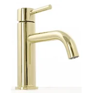 Baterie umywalkowe - Rea Lungo Light Gold Niska B4520 - miniaturka - grafika 1