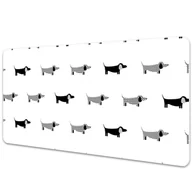 Podkładki na biurko - Duża podkładka na biurko dla dzieci Jamniki 100x50 cm - miniaturka - grafika 1