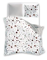 Pościel - FARO Pościel satyna bawełniana premium 140x200+70x90 cm Boho Terazzo - miniaturka - grafika 1