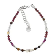 Bransoletki - Bransoletka znak zodiaku lew - mix kamieni i srebro - miniaturka - grafika 1