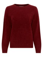 Swetry damskie - MOSS COPENHAGEN Sweter "Festina" w kolorze bordowym - miniaturka - grafika 1