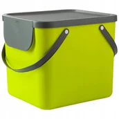 Kosze na śmieci - Kosz do segregacji Rotho Albula 40L limonka - miniaturka - grafika 1
