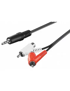 Goobay Kabel audio Cinch Jack 50213 [2x Złącze męskie cinch Złącze żeńskie cinch 1x Złącze męskie jack 3 5 mm] 1.50 m - Kable - miniaturka - grafika 2