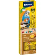 Przysmaki dla ptaków - Vitakraft Kräcker dla papużek falistych 4 x 2 szt. Jajeczny z nasionami traw - miniaturka - grafika 1