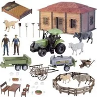 Figurki dla dzieci - Duży zestaw farma z domem rolnika DIY - miniaturka - grafika 1