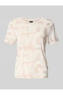 Koszulki i topy damskie - T-shirt z okrągłym dekoltem i detalem z logo - G-Star Raw - miniaturka - grafika 1
