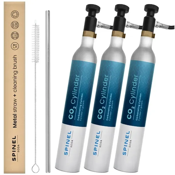 3x Gaz Co2 Straem Do Nabicia Niebieskiej Butli Spinel Soda Do Saturatora
