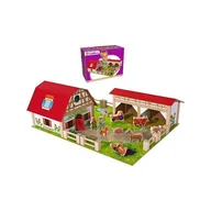 Figurki dla dzieci - Duża Farma Drewniany Domek Ze Stadniną Zestaw 23 El. Eichhorn 3+ - zabawka - miniaturka - grafika 1