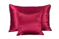 Poszewki na poduszki - 100% Jedwabna Poszewka 40x40 na Poduszka/ę Pościel Red Wine Czerwone Wino - miniaturka - grafika 1