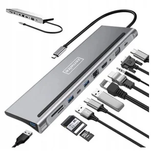 Stacja dokująca ZENWIRE BYL-2017 11w1 USB Typu C Pasywny - Stacje dokujące i replikatory portów - miniaturka - grafika 1