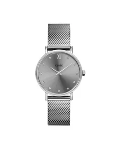 Zegarek Cluse Zegarek CW10203 Mesh Crystals, Grey, Silver Colour - - Zegarki damskie - miniaturka - grafika 1