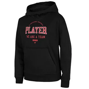 4F JUNIOR Bluza dziecięca, DEEP BLACK, 158 - Bluzy dla dziewczynek - miniaturka - grafika 1