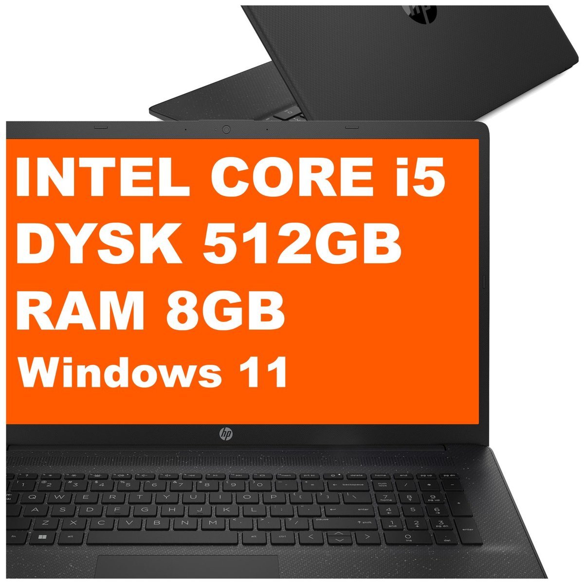 HP 17T-CN300 / D66PKU8 / Intel i5-13 / 8GB / 512GB / Intel Iris Xe / HD+ / Win 11 / Czarny