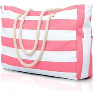 Torebki damskie - Oscaurt torba plażowa poliester różowy - miniaturka - grafika 1