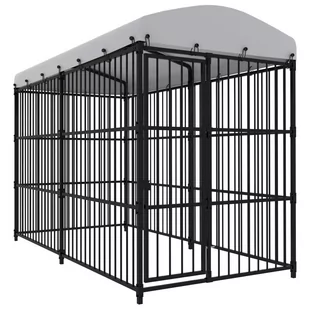 vidaXL Kojec dla psa z zadaszeniem 300 x 150 x 210 cm 170891 - Budy dla psów - miniaturka - grafika 1