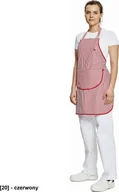 Odzież robocza - CERVA VENUS -fartuch wiązany w pasie z kieszonką z przodu - czerwony - 70cm/72cm. - miniaturka - grafika 1