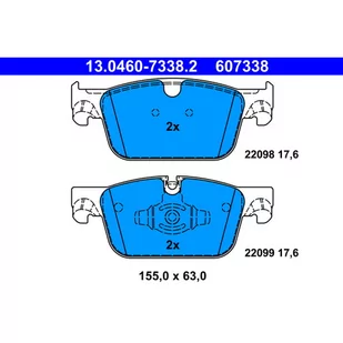 Klocki hamulcowe - komplet ATE 13.0460-7338.2 - Klocki hamulcowe - miniaturka - grafika 1
