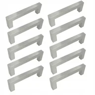 Meble modułowe i akcesoria - 10 x Uchwyt meblowy klasyczny 128 mm srebrny Metalowy uchwyt do szafki - miniaturka - grafika 1