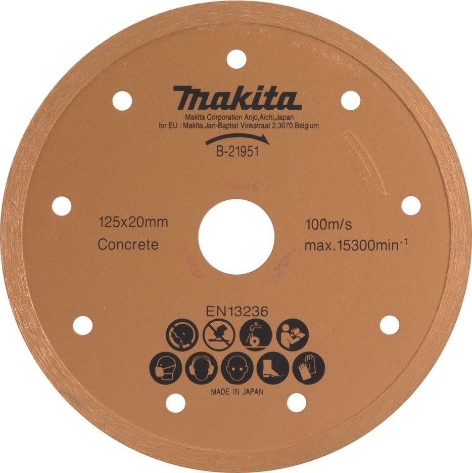 Makita TARCZA DIAMENTOWA 125mm x 20mm PEŁNA DO DCC500,4101RH