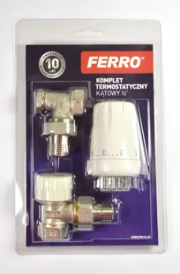 Ferro Komplet termostatyczny kątowy 1 z głowicą GT11 ZTM08 - Głowice termostatyczne - miniaturka - grafika 1